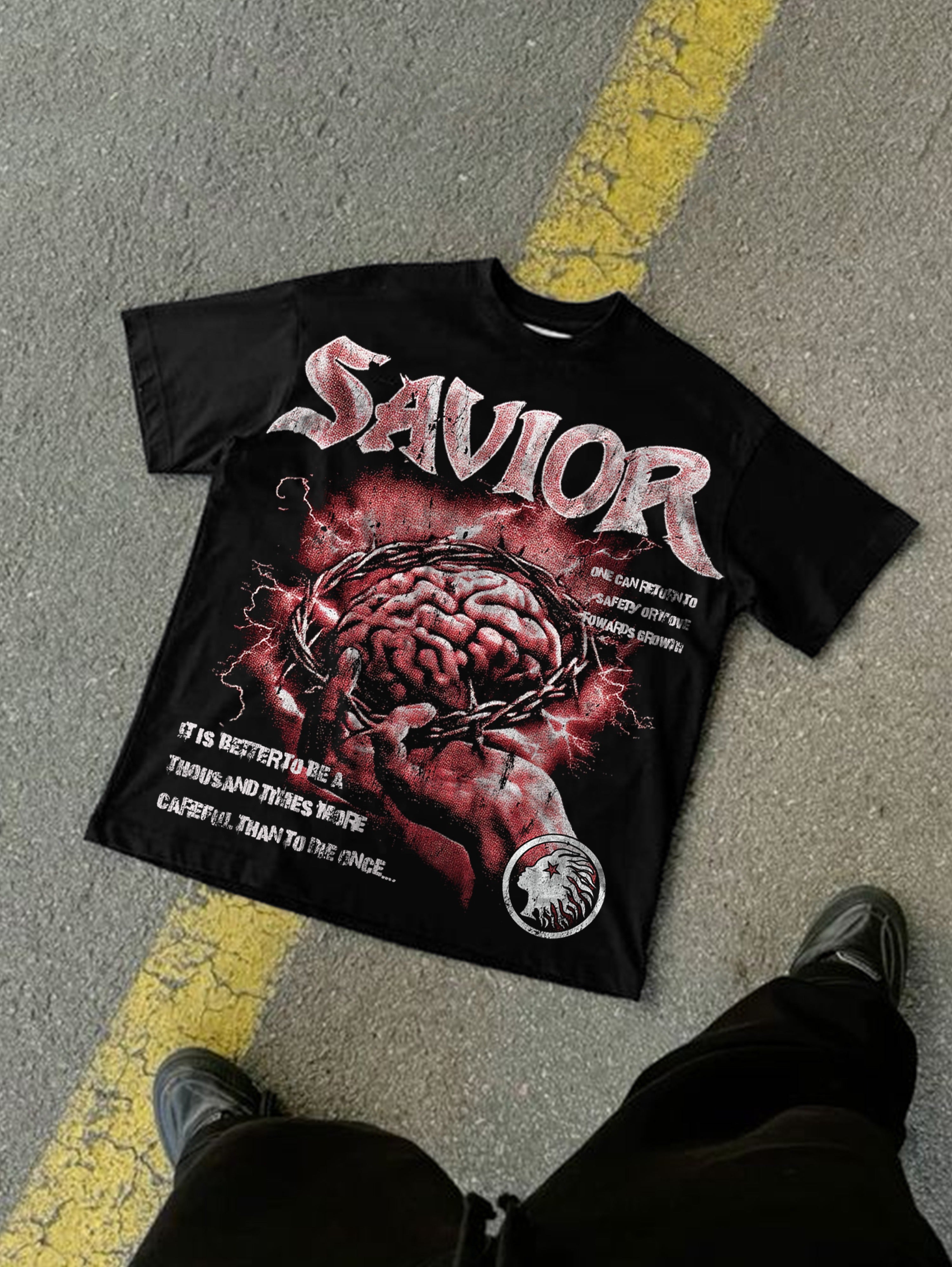 Savior Security Awareness Graphic Cotton T-shirt